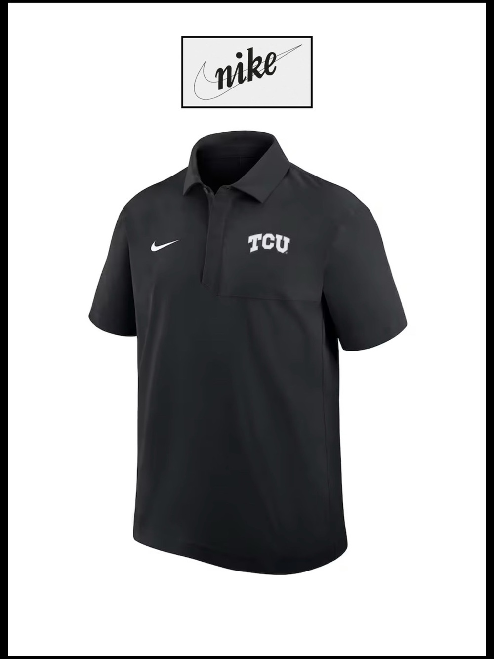 Nike TCU Coaches Windshirt in Black. XL.